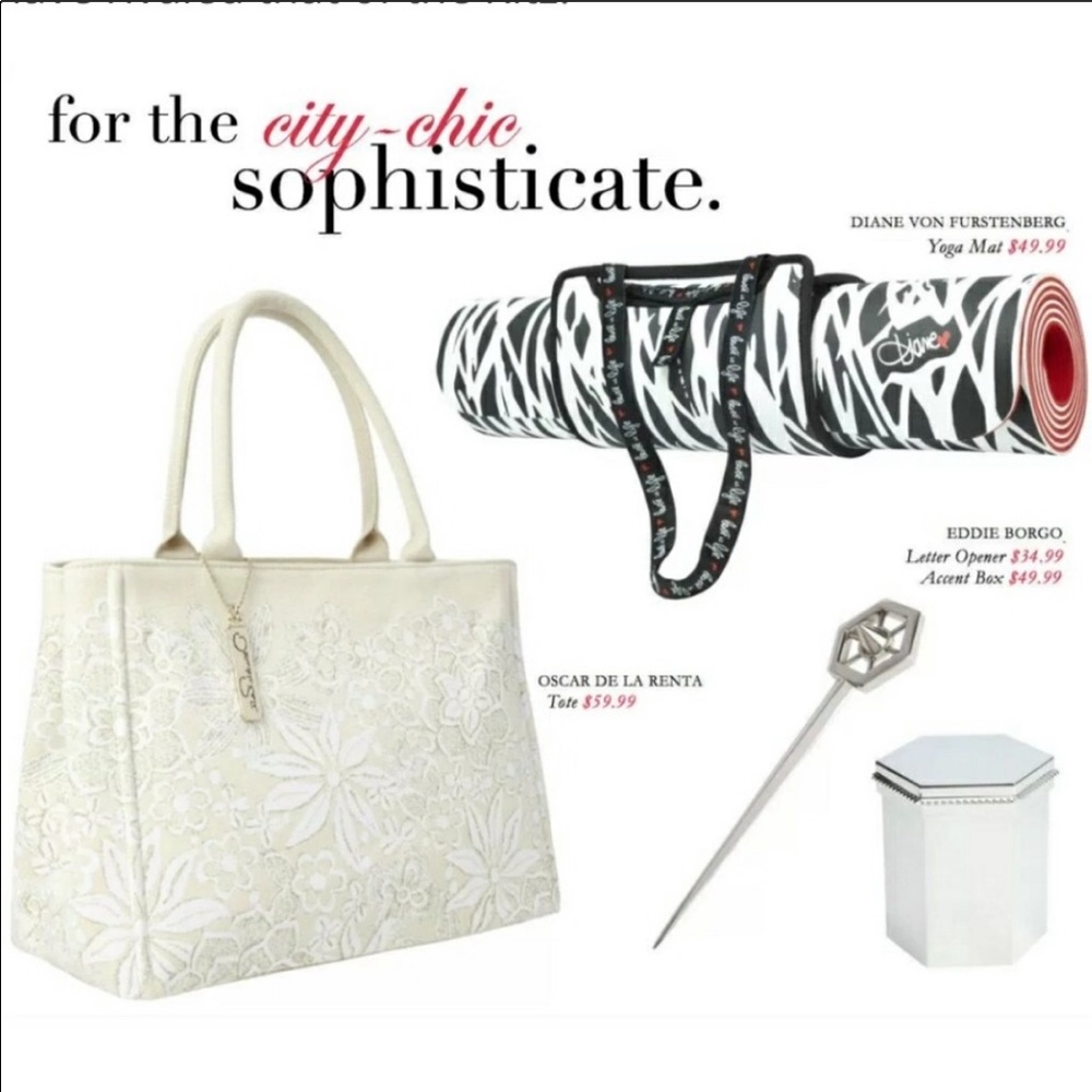 Oscar de la Renta collab with target canvas tote